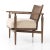Four Hands Xavier Chair, Hasselt Taupe For Sale In Austin - Image 6 of 13