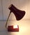 Metal Small Vintage Desk Lamp with Red Lacquered Metal, 1970s For Sale - Image 7 of 7
