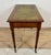 Brown Antique English Style Wooden Writing Table with Leather Top and Drawers, 1930s For Sale - Image 8 of 13
