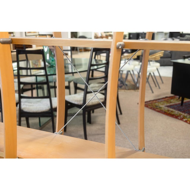 Postmodern 1998 Marcello Ziliani Mondo Wall Unit for Sintesi Italian Postmodern Bentwood For Sale - Image 3 of 6