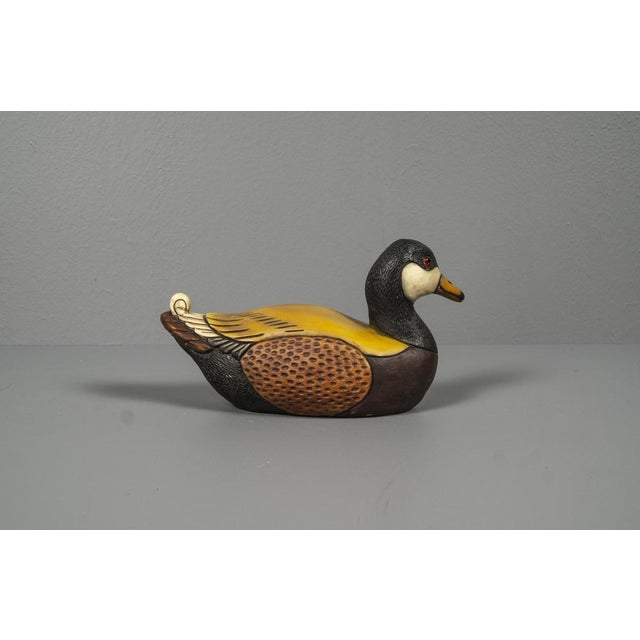 Beige Mid-Century Danish Ceramic Duck, 1960s For Sale - Image 8 of 9