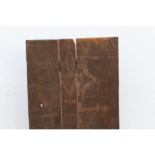 African Finely Engraved Antique Nupe Door For Sale - Image 3 of 9
