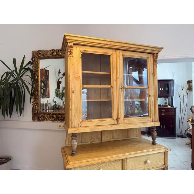 2000 - 2009 Gründerzeit Kitchen Sideboard in Softwood For Sale - Image 5 of 16