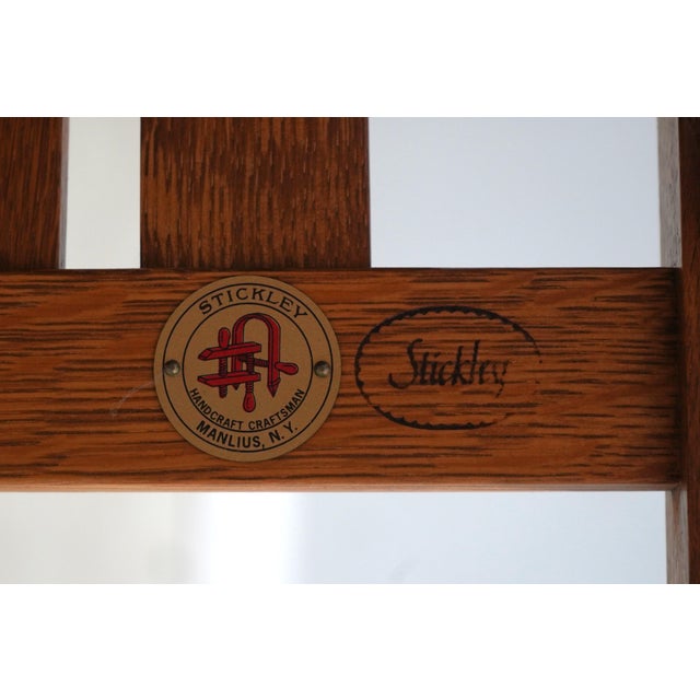 Stickley Mission Oak Morris Chair W. Ottoman For Sale - Image 15 of 18
