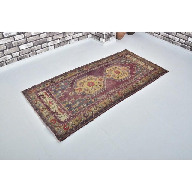1950s Oushak Antique Floral Rug For Sale - Image 5 of 10