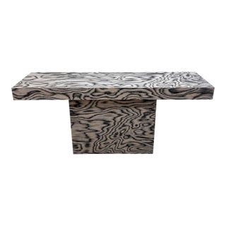 Vintage 1980s Postmodern Memphis Pedestal Console Entryway Table For Sale