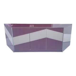 1980s Postmodern Triangular Credenza For Sale