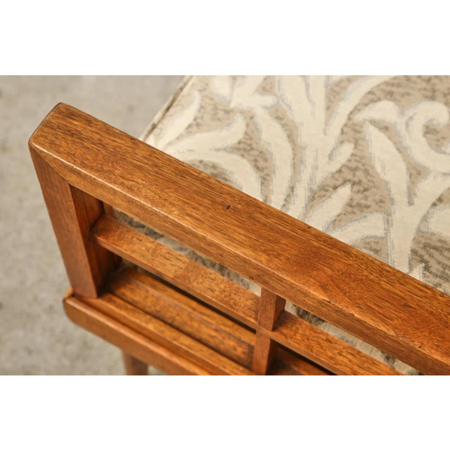 Mid-Century Mahogany Cube Chairs by Henredon - a Pair For Sale - Image 10 of 13