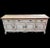 Vintage French Solid Wood Sideboard Enfilade Buffet With Distressed Painted Finish For Sale In Miami - Image 6 of 10