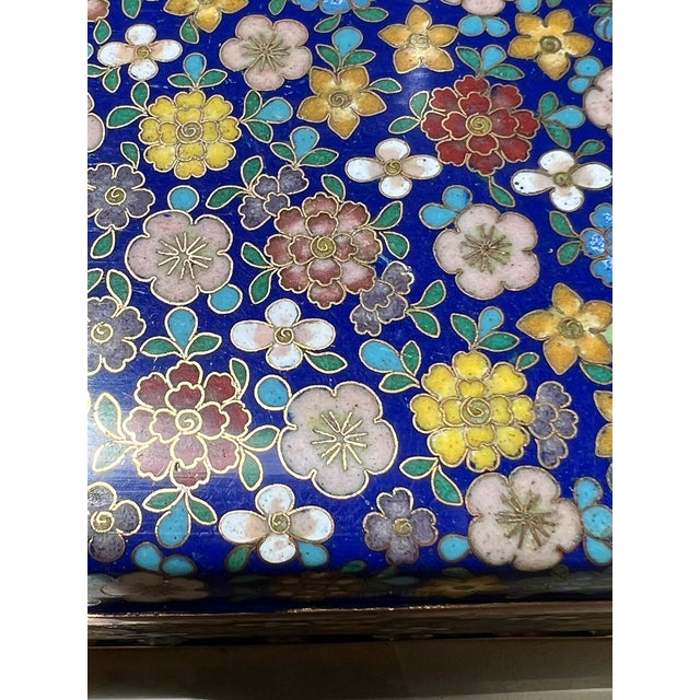 Chinese Antique Millefleur Cloisonne Box by Lao Tian LI For Sale - Image 3 of 5