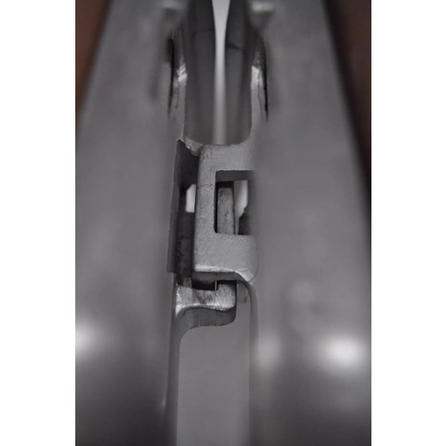 Mid 20th Century Mid Century Modern Cast Aluminum Stacking Side Chairs by Crucible- a Pair For Sale - Image 4 of 11