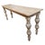 Washed Ball Leg Console Table For Sale In Los Angeles - Image 6 of 8