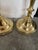 Pair French 19th Century Candlesticks Solid Brass Early Round Baluster Stems Candle Holders For Sale - Image 4 of 10