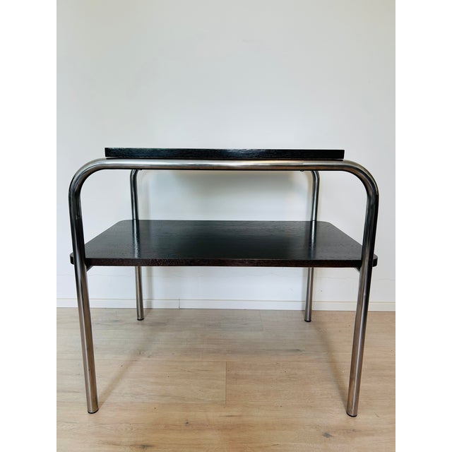 Bauhause Side Table by Marcel Bruer for Ton, Czechoslovakia, 1960s For Sale - Image 12 of 12