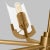 Transitional Thomas O'Brien by Visual Comfort Studio Mezzo 6-Light Large Chandelier in Burnished Brass For Sale - Image 3 of 5