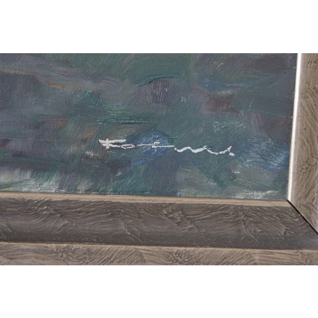 Norwegian Landscape by Sigurd Fosnes (Norwegian, 1877-1943). Oil on canvas. Dimensions with frame: 74 x 77 cm. Dimensions...