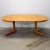 This round oak round dining table was produced in Denmark and originally came with a set of matching Koefoed Hornslet...