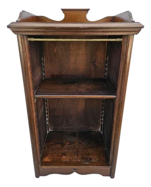 Antique Wooden Open Bookcase - Adjustable Shelf