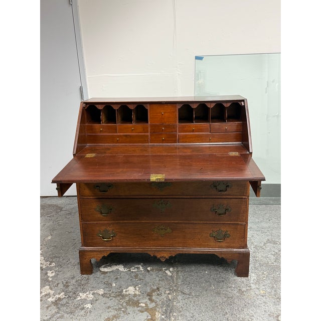 Chippendale Style Drop Front Secretary Desk, Antique For Sale In San Francisco - Image 6 of 12