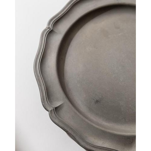 Vintage Pewter Wall Plate, 1940s For Sale - Image 4 of 11