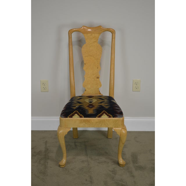 Vintage Henredon Burl Wood Dining Chairs Set of 5 Chairish