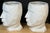 Pair of Large Cubist Head Form Planter Vases, Postmodern, 2000s For Sale - Image 10 of 12