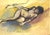 Nude is a Drawing in charcoal and watercolor on cream-colored paper realized by Mino Maccari in the 1930s. hand-signed on...