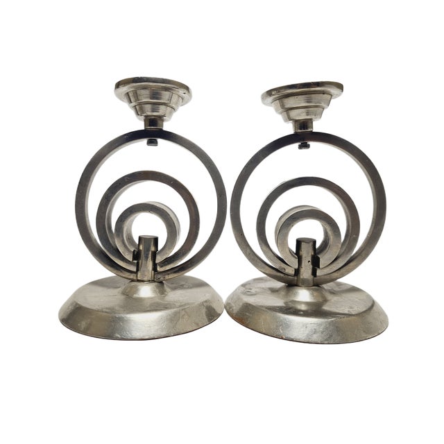 Art Deco Candleholder, Germany, 1970s, Set of 2 For Sale - Image 16 of 18