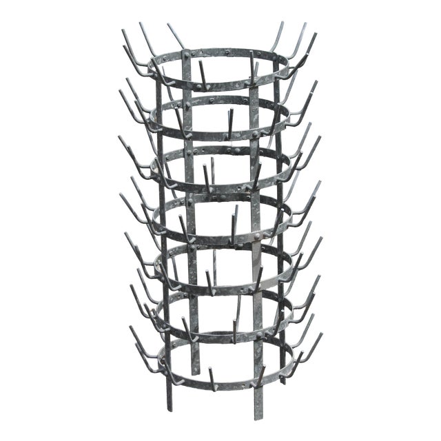 Metal Kitchen Rack with Hooks, 1970s For Sale