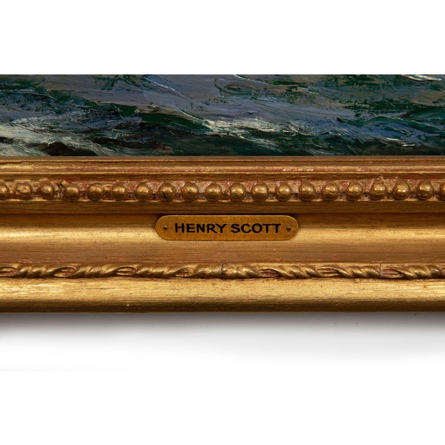 Seascape Painting of American Clipper Ship “Red Cloud” by Henry Scott For Sale - Image 15 of 18