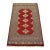 Bokhara Jaldar Rug 3′ X 4’11” Red Wool Tribal Hand-Knortted Oriental Carpet For Sale