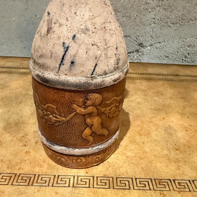 Italian Leather-Wrapped Bottle Decanter For Sale In San Diego - Image 6 of 13