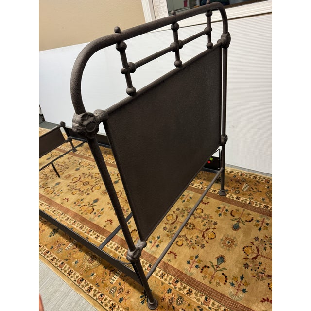 Twin Size Restoration Hardware Academie Bed Frame For Sale In San Francisco - Image 6 of 12