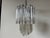 Mid-Century Modern 70's Vintage Italian Venini Triedri Clear Murano Glass Chandelier For Sale - Image 3 of 12