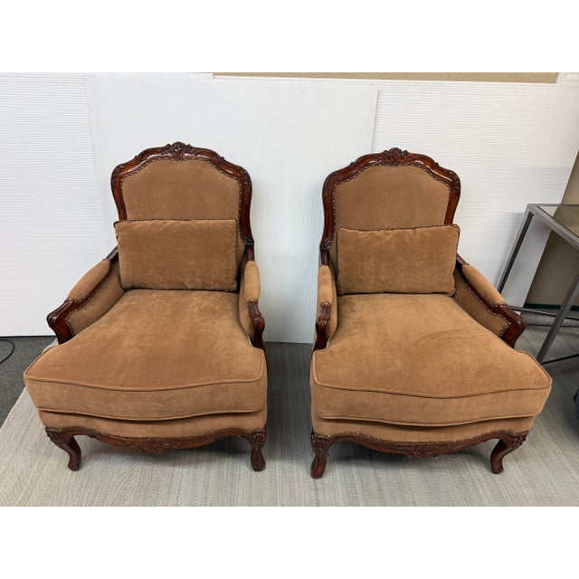 Fine Furniture Design Protege Collection Bergères, Pair For Sale - Image 4 of 13