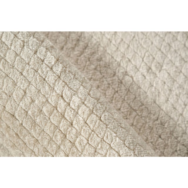 Exquisite Rugs Exquisite Rugs Pearl Handmade Bamboo Silk & Cotton Light Beige Rug-9'X12' For Sale - Image 4 of 7