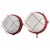 1970s Red Marine Cage Lamps, 1970, Set of 2 For Sale - Image 5 of 5