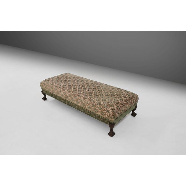 Set of Large Victorian Sofa and Ottoman, 1890s For Sale - Image 17 of 18
