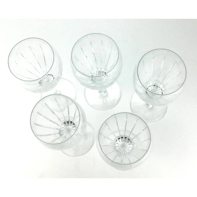 1990s Vintage French Christofle Iriana Wine Glasses Set of 5 For Sale - Image 5 of 12