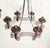 Pair of Mid-Century Italian Chrome and Wood Chandeliers For Sale - Image 12 of 12
