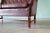 1940s 1940s Frits Henningsen Style Brown Leather Settee Couch MCM For Sale - Image 5 of 8