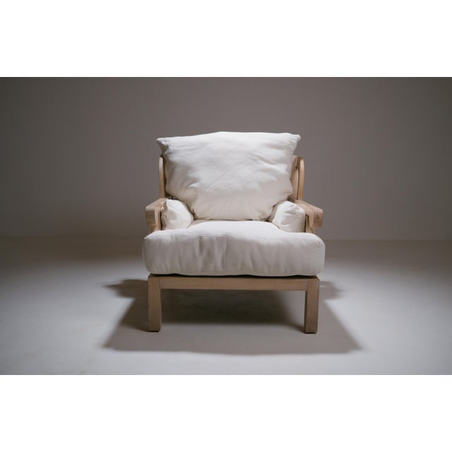 Vintage Georges V Cerused Oak Lounge Chair by Christian Liaigre, 1980s For Sale - Image 6 of 18