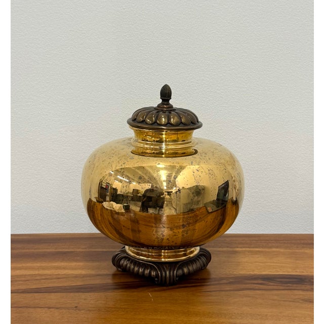 Mid 20th Century Vintage Maitland-Smith Lidded Ginger Jar For Sale - Image 5 of 7