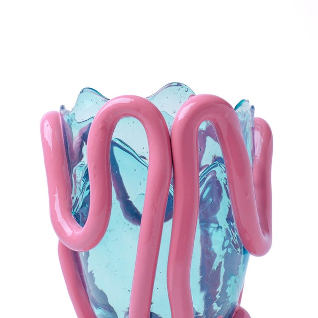 Not Yet Made - Made To Order Indian Summer Vase in Clear Aqua by Gaetano Pesce for Fish Design For Sale - Image 5 of 11