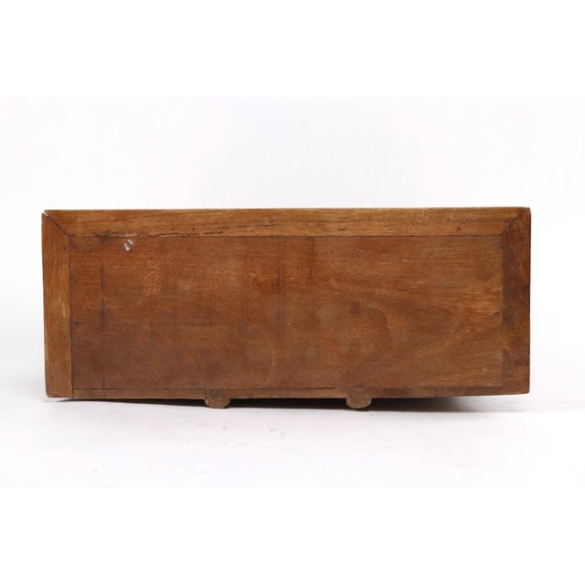 Wood Arts & Crafts Hardwood Twelve Compartment Pigeonhole Shelf For Sale - Image 7 of 7