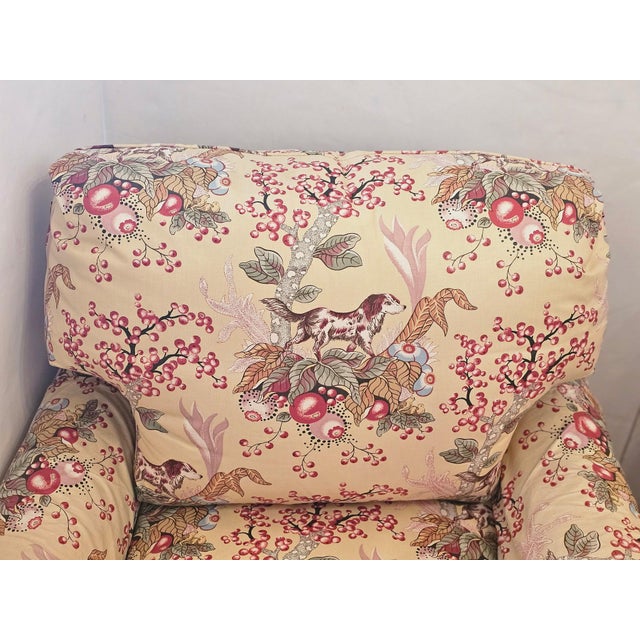 1980s Chintz Upholstered Club Chairs- A Pair For Sale - Image 5 of 17