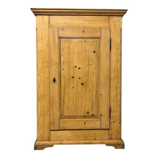 19th Century European Pine and Oak Cupboard For Sale