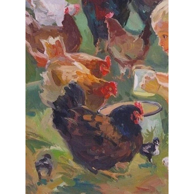 2010s Soviet Children Portraits of Children Oil Painting Original Ukrainian Artist Polyakova M. 95-70 11 For Sale - Image 5 of 6