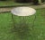 Blue Mid-Century Modern Painted Garden Patio Table, 1960s For Sale - Image 8 of 10