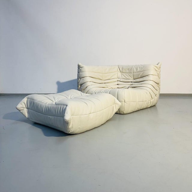 Togo Chair and Ottoman for Ligne Roset, Set of 2 For Sale - Image 12 of 13